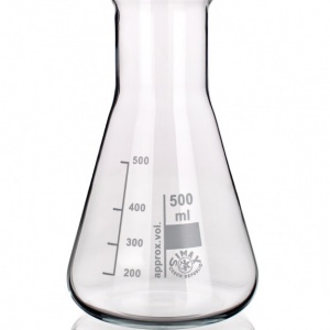 Bình tam giác miệng rộng 250ml Simax